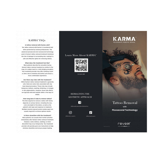 Karma Tattoo Trifold Patient Brochure